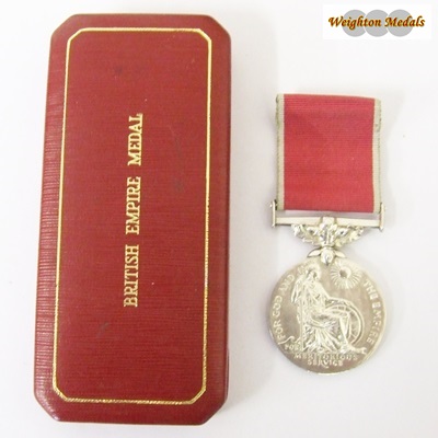 British Empire Medal ER II - Civil - Ellis Rowley